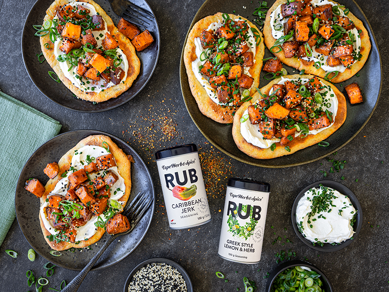 Spicy Sweet Potato Flatbreads